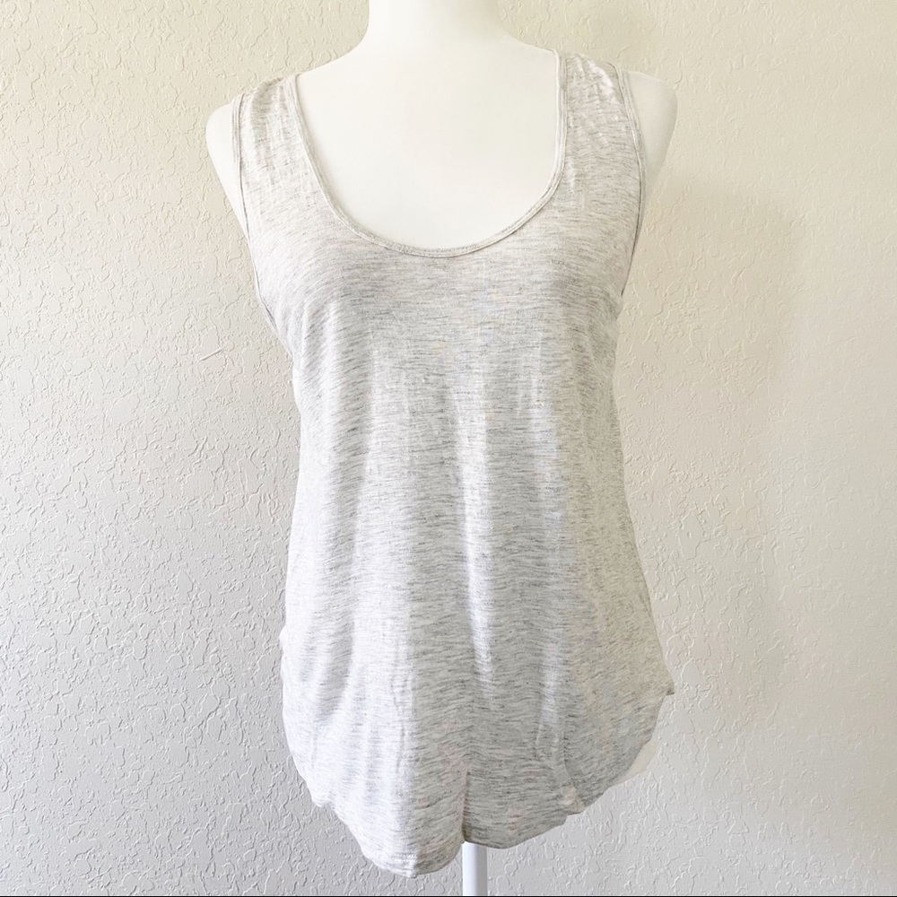 Madewell Light Gray Scoop Neck Tank Top
